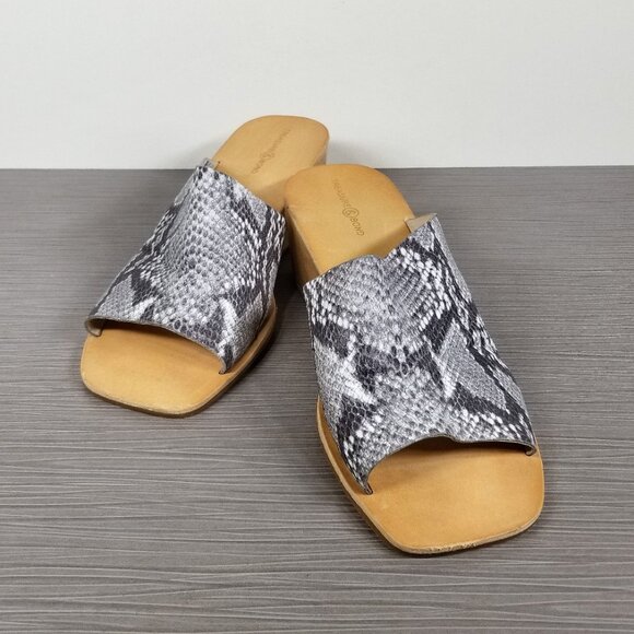 Treasure & Bond Valerie Wedge Slide Sandal, Python Print, Womens Size 8.5 M - Picture 4 of 13